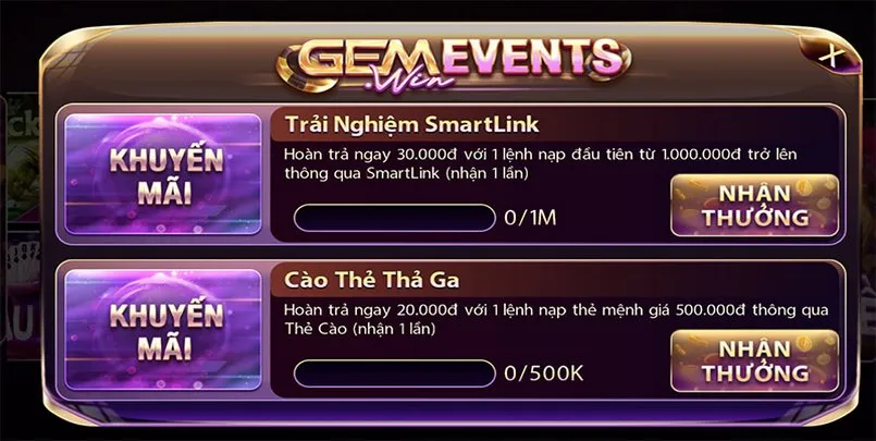 khuyen mai gemwin khuyến mãi gemwin