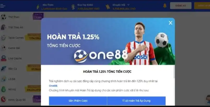 khuyến mãi tại one88