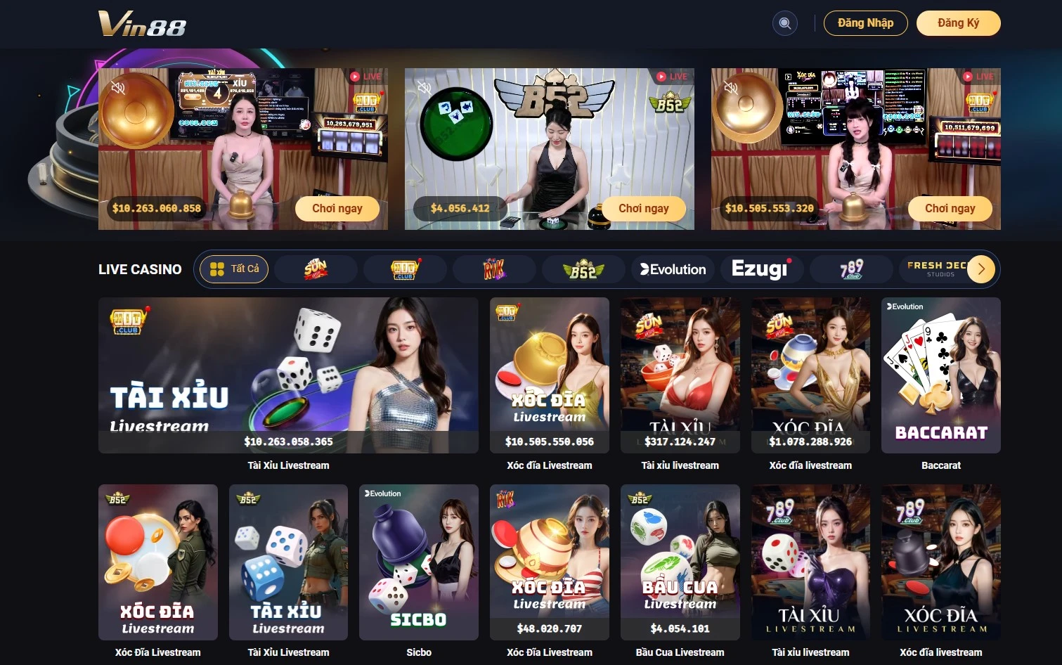 live casino tai vin88 live casino trực tuyến tại vin88