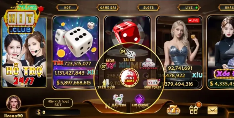 mini game hit club mini game hitclub